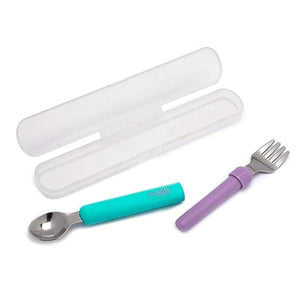 Melii Spork On the Go With Case Pink & purple - 11100