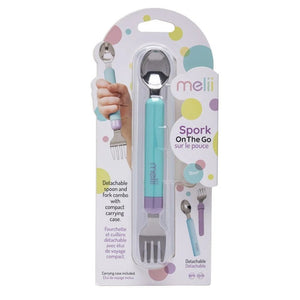 Melii Spork On the Go With Case Pink & purple - 11100