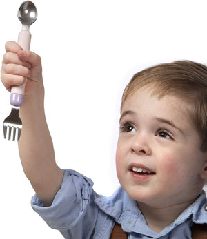 Melii Spork On the Go With Case Pink & purple - 11100