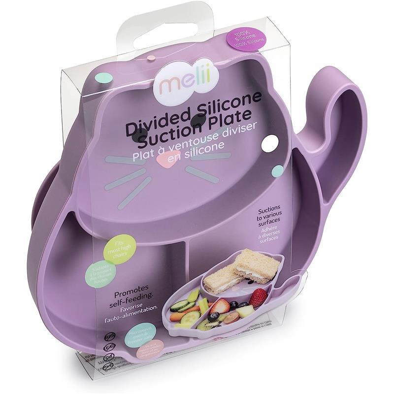 Melli Silicone Divided Plate - Purple - 17600
