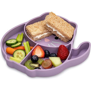 Melli Silicone Divided Plate - Purple - 17600