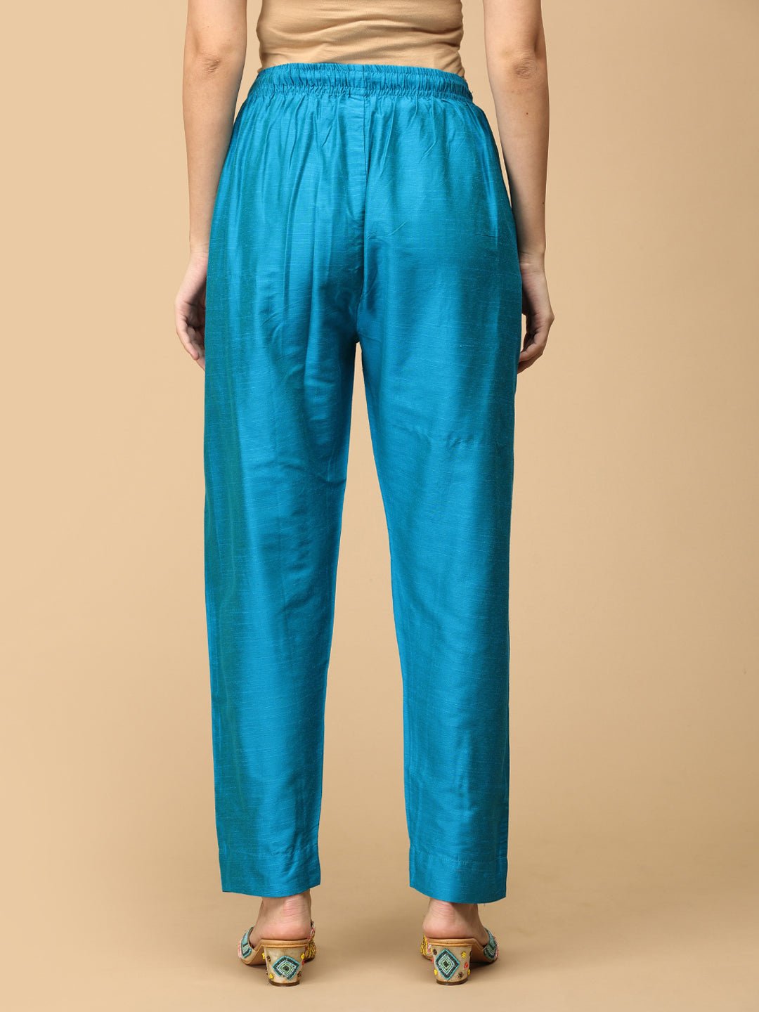 Mermaid Moment Embroidered Maternity and Nursing Silk Kurta Set - S Maternity Ethnic Set