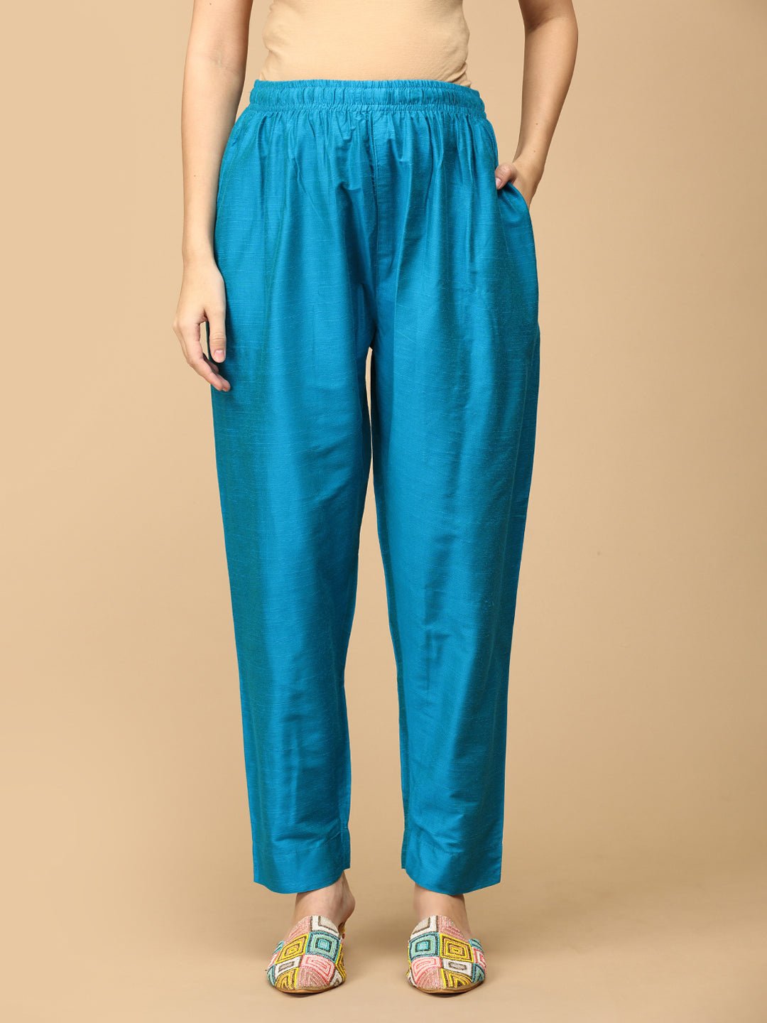 Mermaid Moment Embroidered Maternity and Nursing Silk Kurta Set - S Maternity Ethnic Set