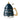 Merry Christmas Ceramic Coffee and Hot Chocolate Mug - Blue Christmas Tree style Cup with Matching Ceramic Lid and embellished Spoon, 330 ml - Christmas