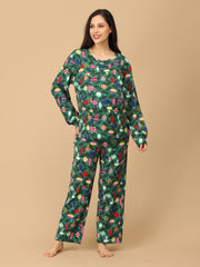 Merry Snuggle Squad Christmas Maternity Pajama Set