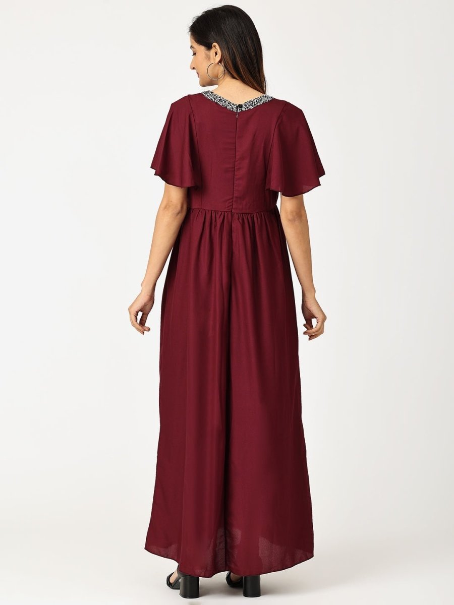 Mi Amor Maternity and Nursing Gown - DRS-PLSQN-S