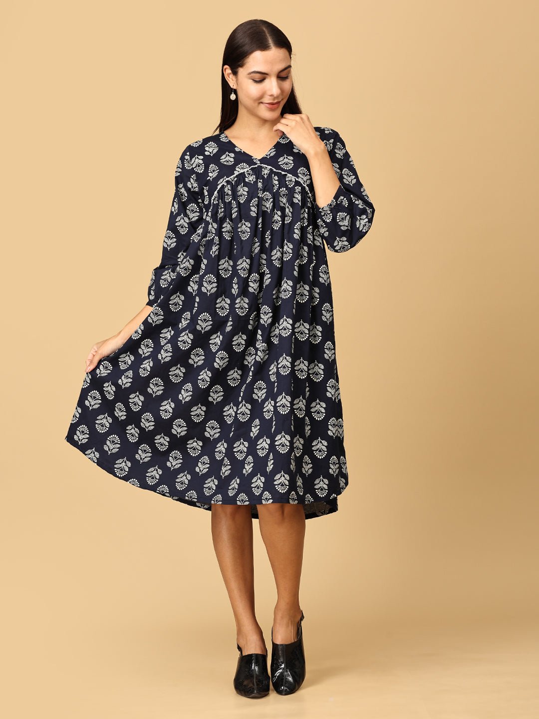 Midnight Luxe Women's Midi Dress - WDRS - SK - LLX - XS