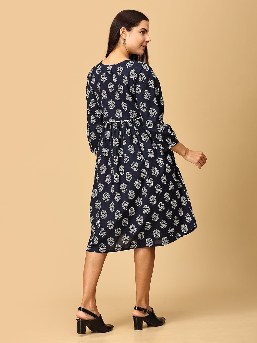 Midnight Luxe Women's Midi Dress - WDRS - SK - LLX - XS