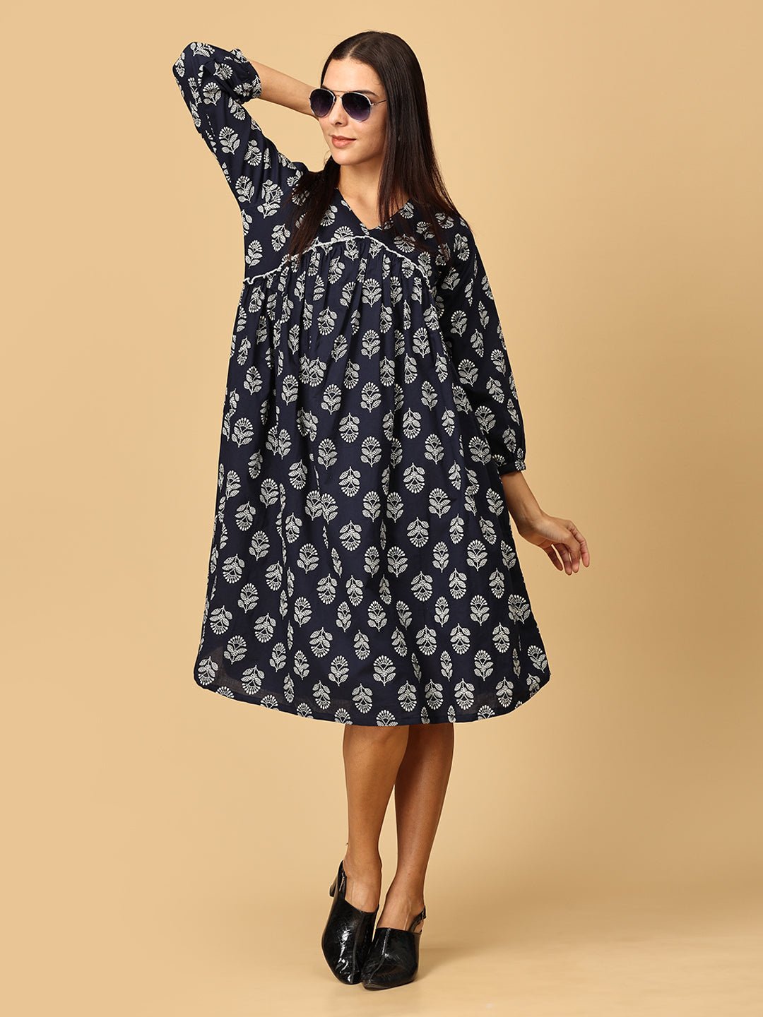 Midnight Luxe Women's Midi Dress - WDRS - SK - LLX - XS