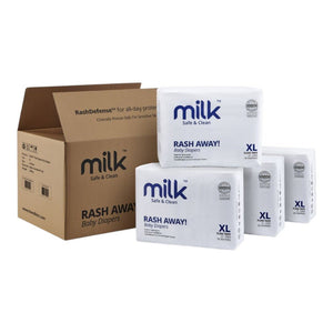 MILK Baby Diaper Yoga Pants, Size XL - 30 Pcs, 15 To 22 KG, Carton Box - Nappy Diaper Care
