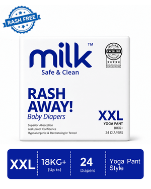 MILK Baby Diaper Yoga Pants, Size XXL - 24 Pcs, 18 To 25 KG - Nappy Diaper Care