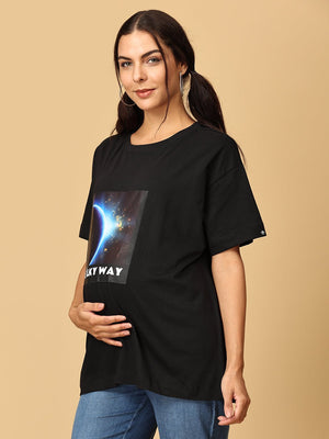 Milky Way Oversized Mumma T shirt - MAT - SC - MLKWO - S