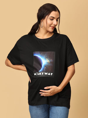 Milky Way Oversized Mumma T shirt - MAT - SC - MLKWO - S