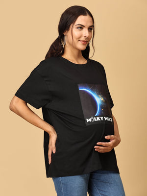 Milky Way Oversized Mumma T shirt - MAT - SC - MLKWO - S