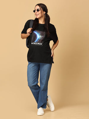Milky Way Oversized Mumma T shirt - MAT - SC - MLKWO - S