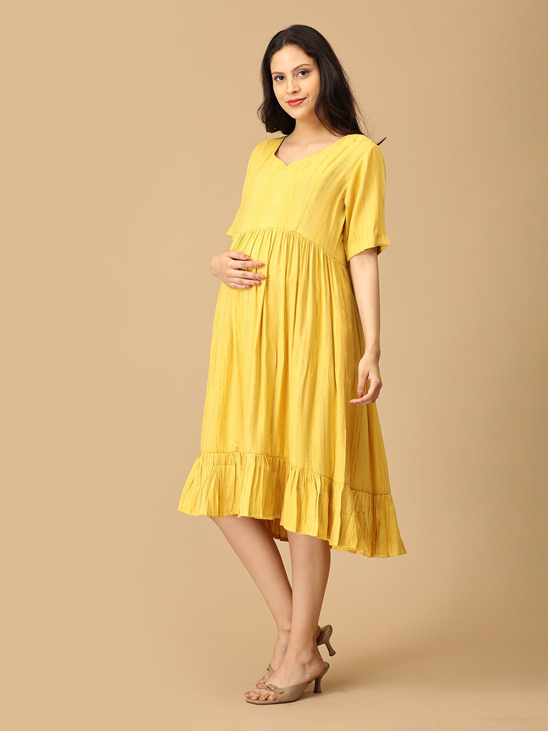 Mimosa Mood Maternity and Nursing Dress - DRS - SK - MIMOD - S