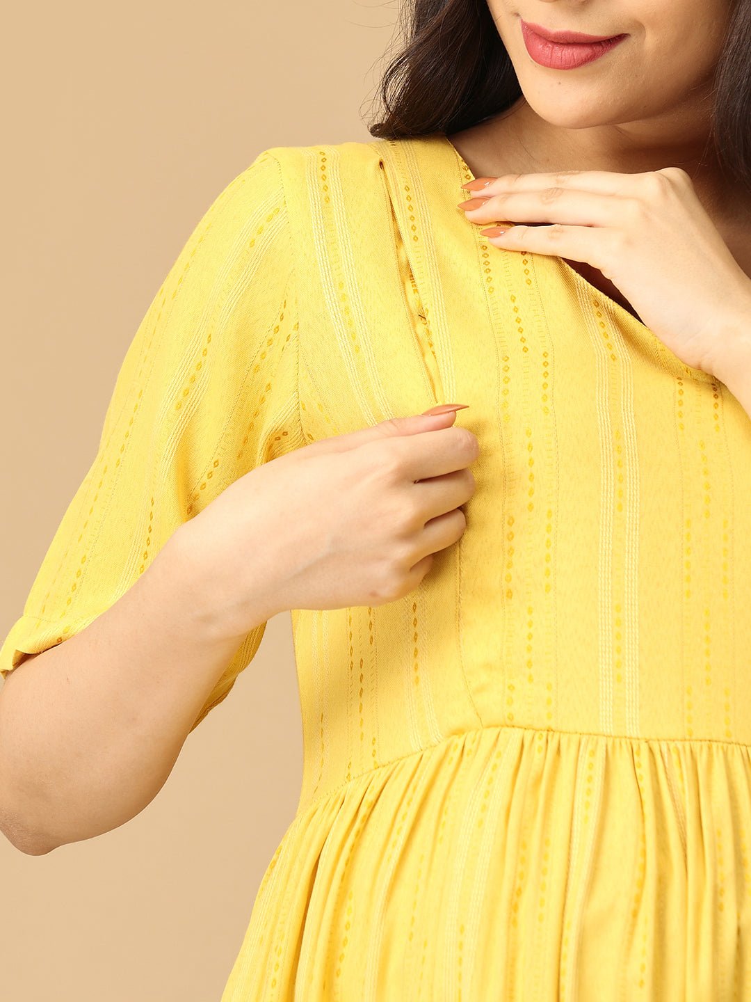 Mimosa Mood Maternity and Nursing Dress - DRS - SK - MIMOD - S