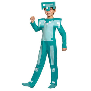 Minecraft Gamer costume,Kids Halloween Costume Fancy Dress Up - 4 - 6 Years Halloween