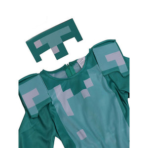 Minecraft Gamer costume,Kids Halloween Costume Fancy Dress Up - 4 - 6 Years Halloween