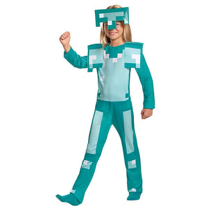 Minecraft Gamer costume,Kids Halloween Costume Fancy Dress Up - 4 - 6 Years Halloween