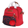 Mini Diaper Bag for Casual Outings- Red Magnolia - DBG-FLWPH