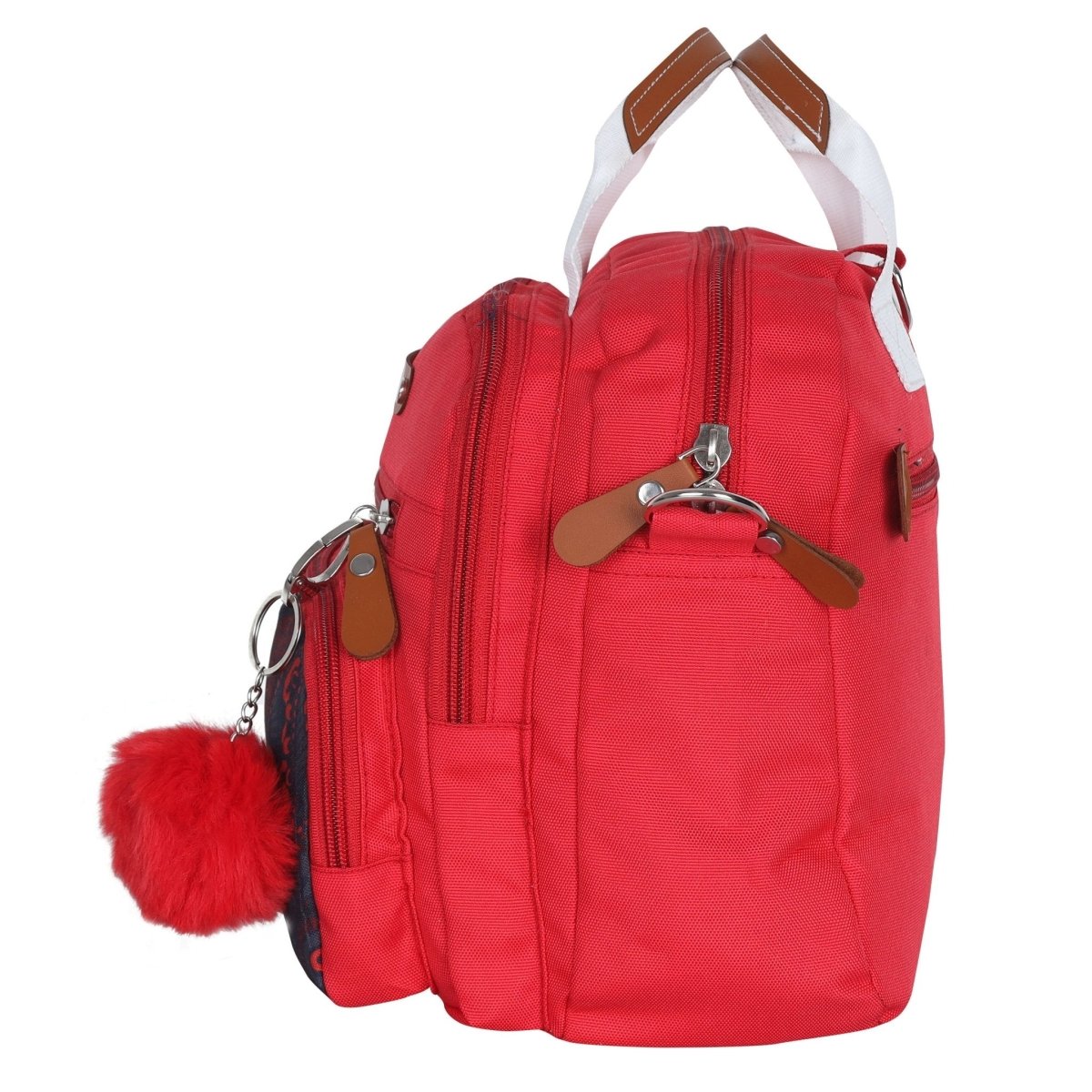 Mini Diaper Bag for Casual Outings- Red Magnolia - DBG-FLWPH