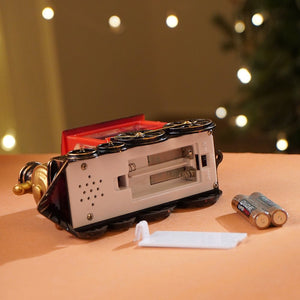 Mini Santa Mini Train with LED light and Music Christmas Table Décor & Gift option - Christmas