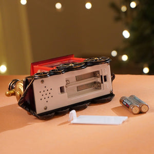 Mini Santa Mini Train with LED Light and Music Christmas Table Décor & Gift option - Christmas
