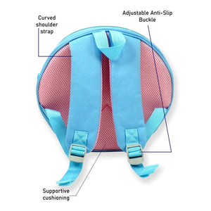 Mini Size Blue Shell Nursey and Early school Backpack for Pre toddlers, 2 years - 5years - Back To School