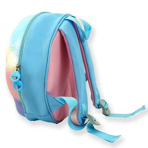 Mini Size Blue Shell Nursey and Early school Backpack for Pre toddlers, 2 years - 5years - Back To School