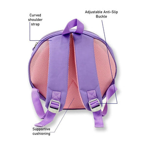 Mini Size Purple Shell Nursey and Early school Backpack for Pre toddlers, 2 years - 5years - Back To School