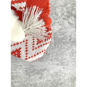 Mini Snowflake Snowman Christmas Stocking, 10 inches - XMAS STOCKINGS