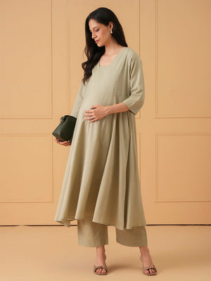 Minimal Muse Maternity and Nursing Co Ord Set - S Maternity Co-ord Set
