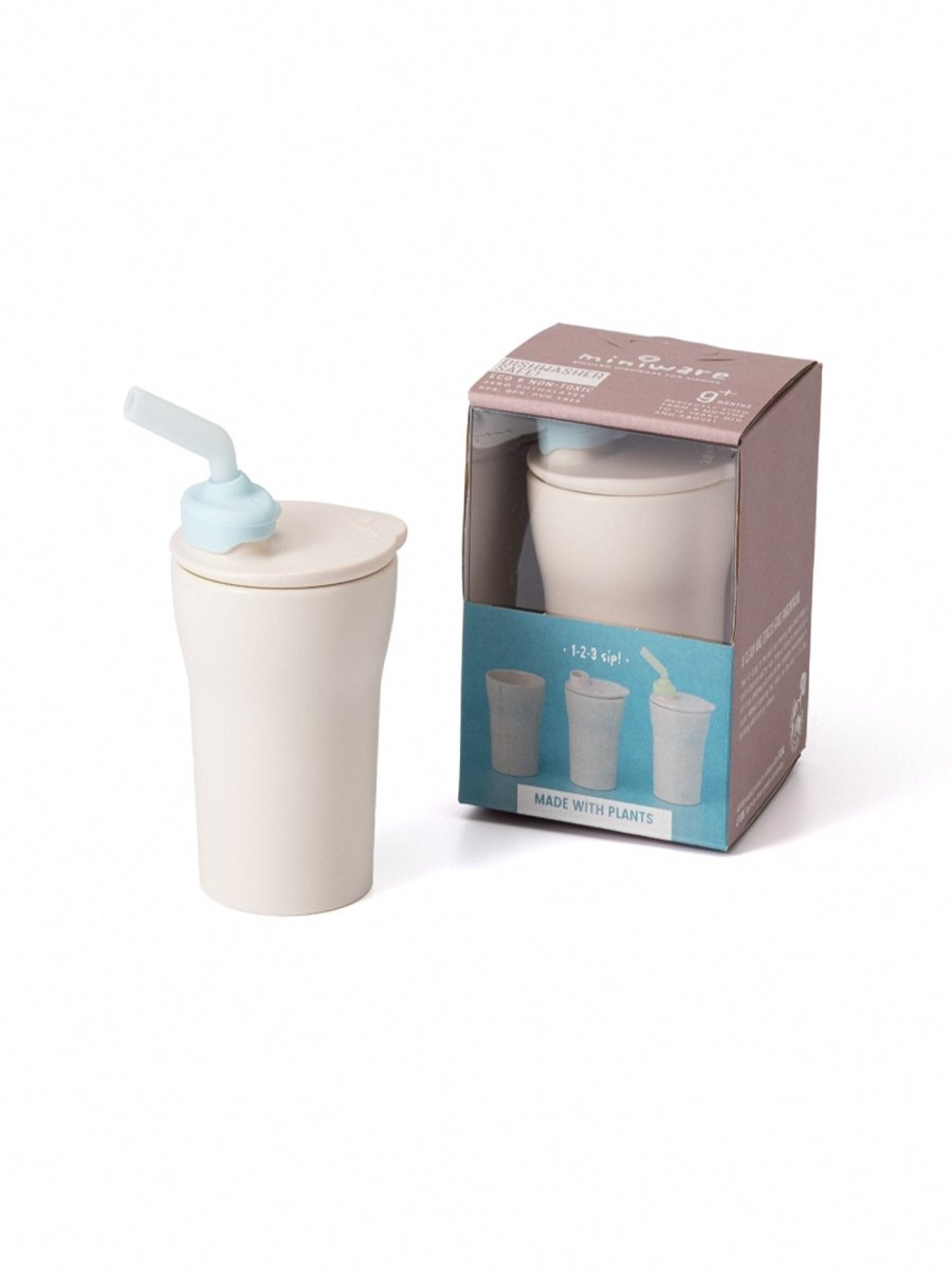 Miniware 1-2-3 Sip! Sippy Cup- Vanilla/Aqua - MWSCVA