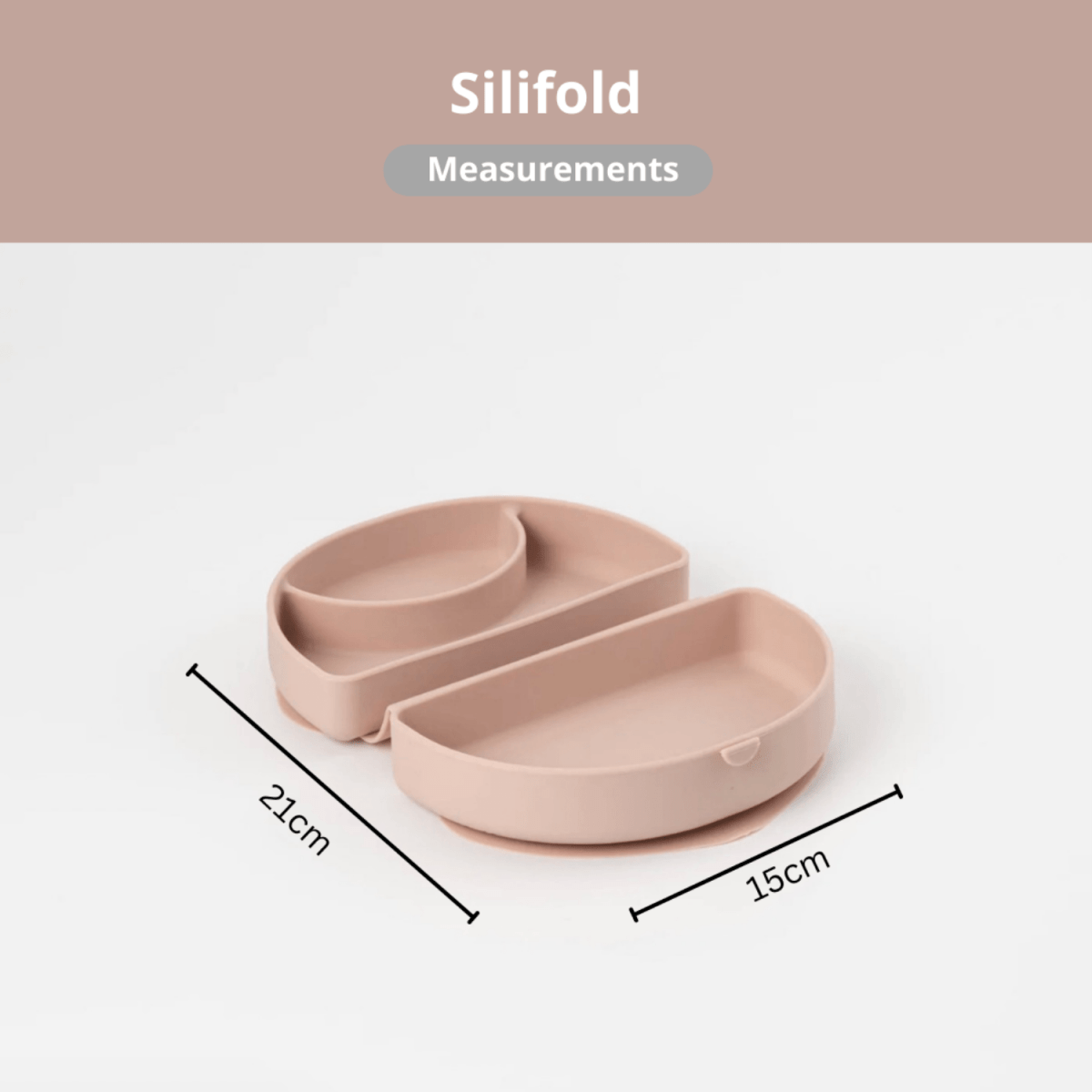 Miniware Silifold Portable Suction Base Plate Pink Salt - SLFSPS