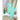 Mint Green White Striped 3d Big Bow Socks for Kids . - 