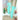 Mint Green White Striped 3d Big Bow Socks for Kids . - 