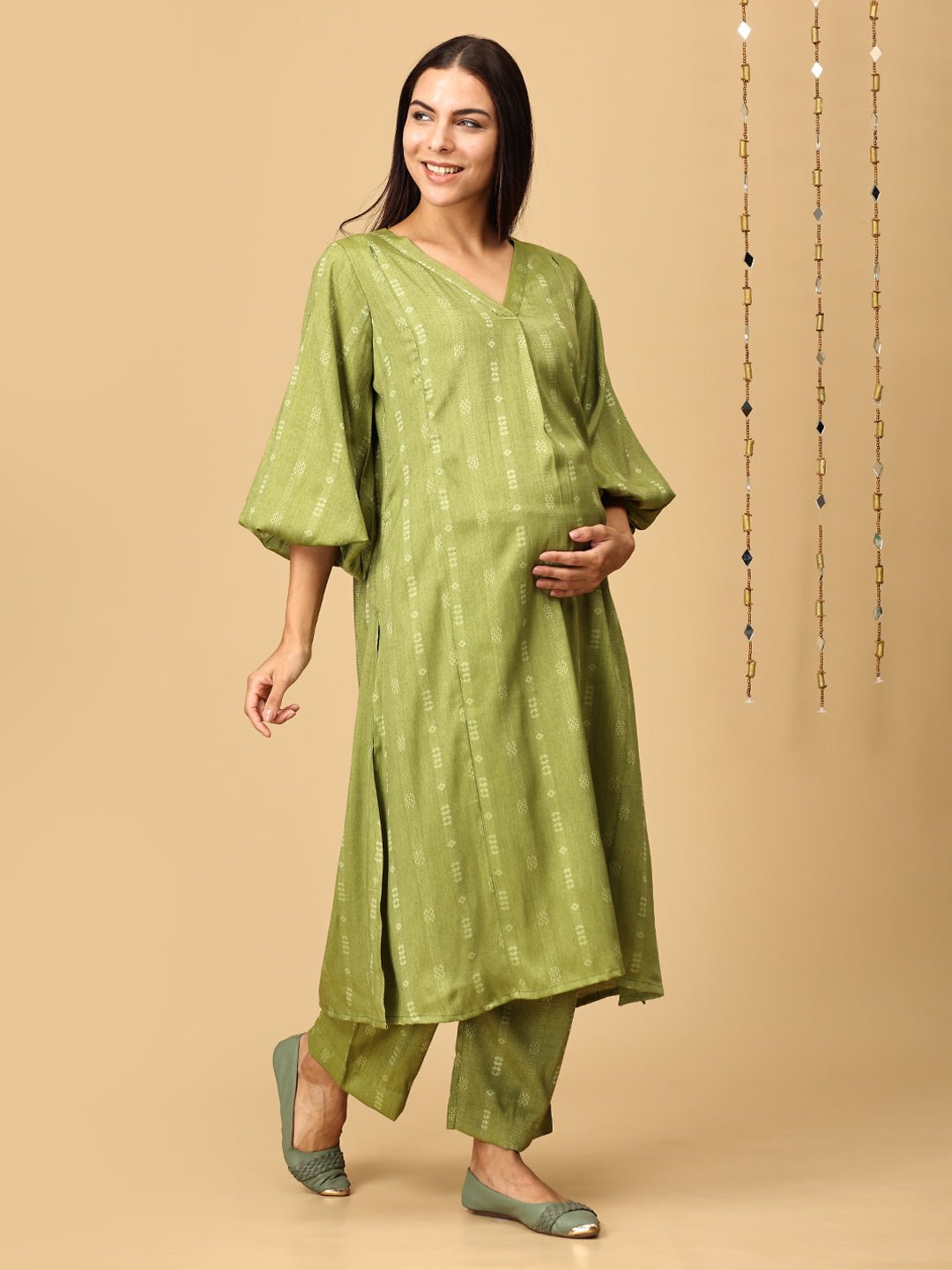 Mint Magic Maternity and Nursing Co Ord Set - MEW - SK - MTMG - S
