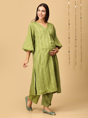 Mint Magic Maternity and Nursing Co Ord Set - MEW - SK - MTMG - S