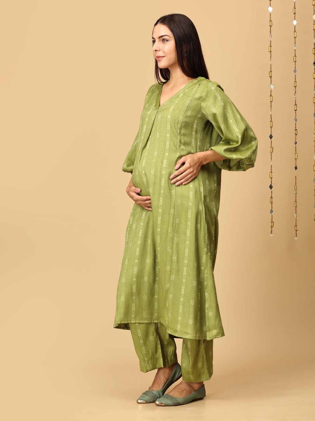 Mint Magic Maternity and Nursing Co Ord Set - MEW - SK - MTMG - S