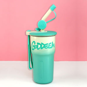 Mint Ombre Shaded Stainless Steel Tumbler Water Bottle, 550ml - Back To School