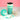 Mint Ombre Shaded Stainless Steel Tumbler Water Bottle, 550ml - Back To School