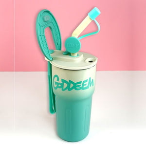 Mint Ombre Shaded Stainless Steel Tumbler Water Bottle, 550ml - Back To School