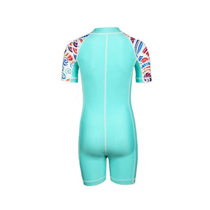 Mint Printed Design knee length Swimwear for Kids and Teens - 2 - 3 Years Swim