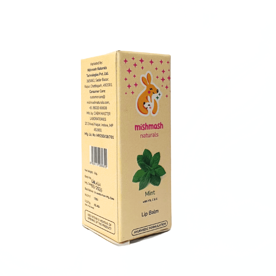 Mishmash Naturals Cute Lips - Mint Lip Balm - MMN - MINT - LB