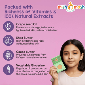 Mishmash Naturals Golden Glow Natural Eye Shadow - Kids Make Up