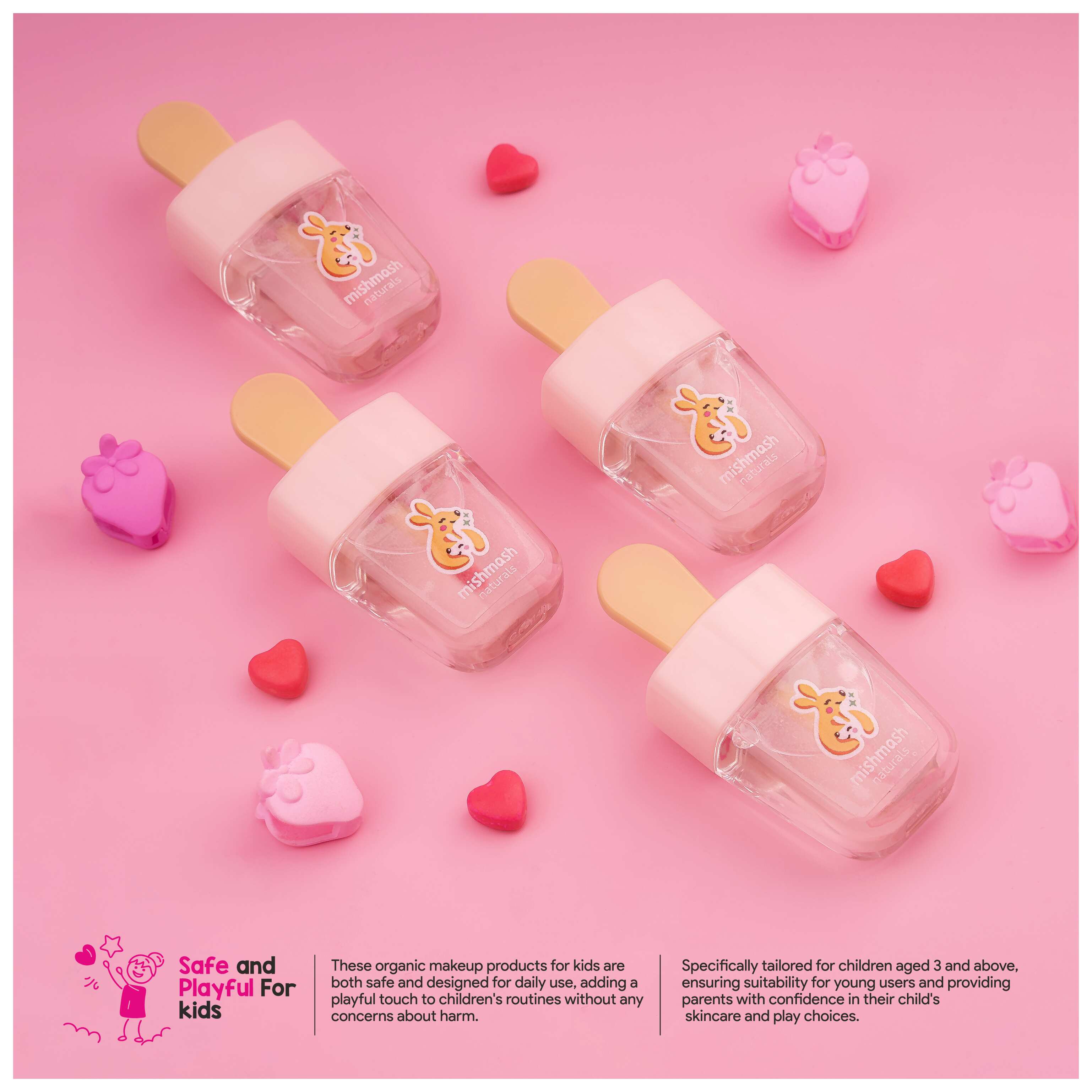 Mishmash naturals Luscious Lip Combo - Lip Balm & Lip Gloss - Kids Make Up