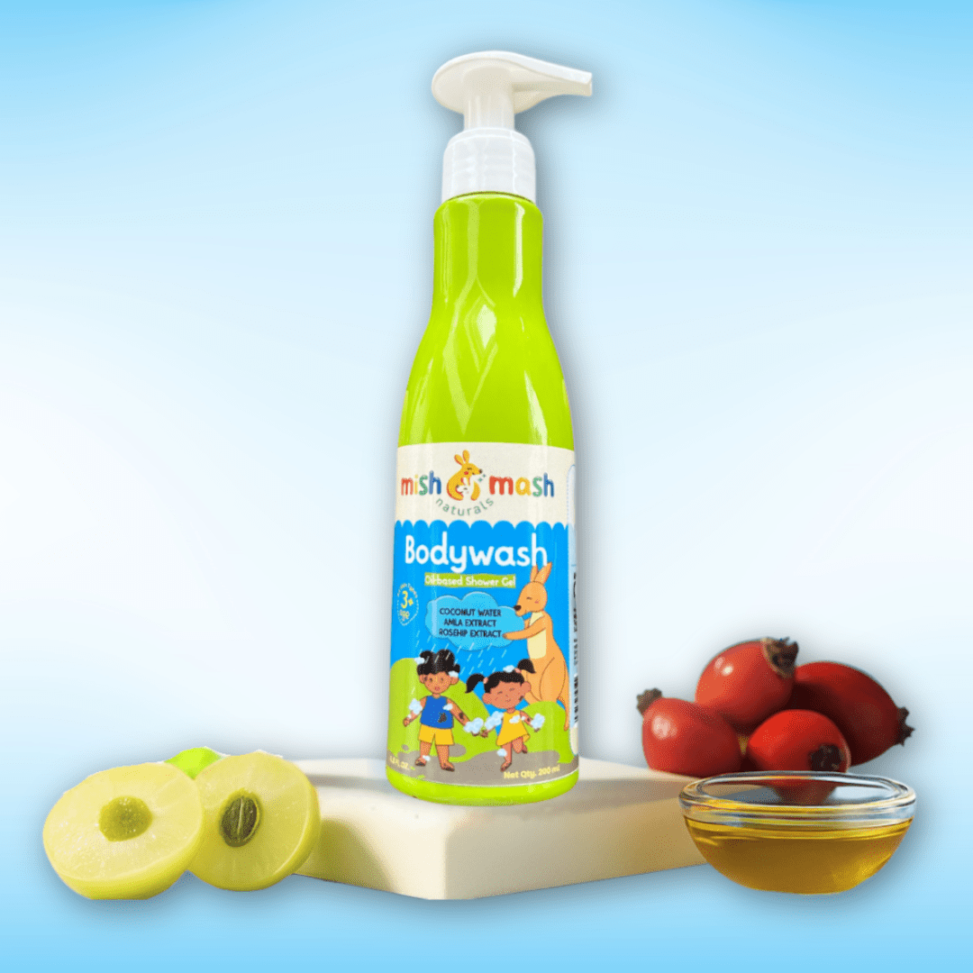 Mishmash Naturals Oil - Based Shower Gel – Nourishing Ayurvedic Bath - Kids Body wash