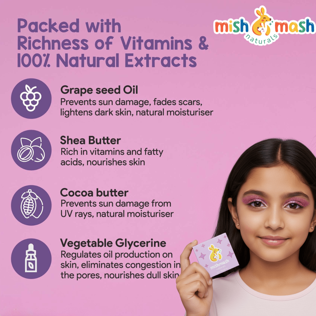 Mishmash Naturals Pretty Pink Natural Eye Shadow - Kids Make Up