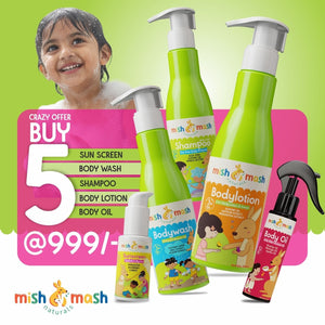 Mishmash Special Offer Applied: All - in - 1 Kid’s Deep Moisture Combo - Kids Hair and Skin Care